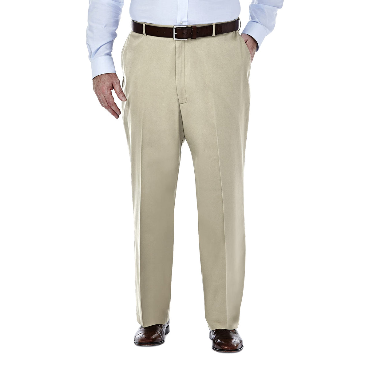 Haggar Men's Classic Fit Premium No Iron Khaki Pant