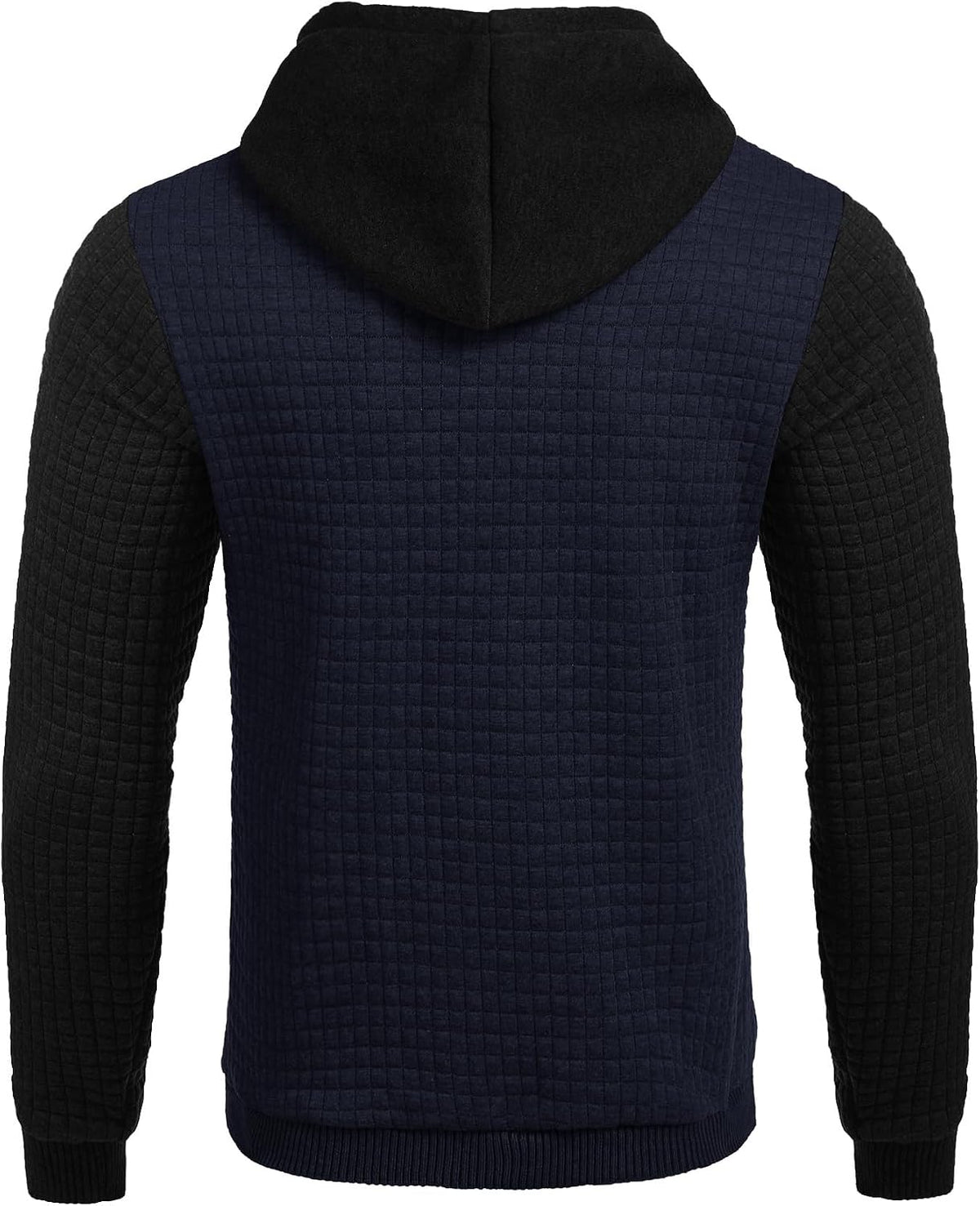 COOFANDY Mens Hooded Sweatshirt Casual Long Sleeve Drawstring Waffle Knit Pullover Hoodies