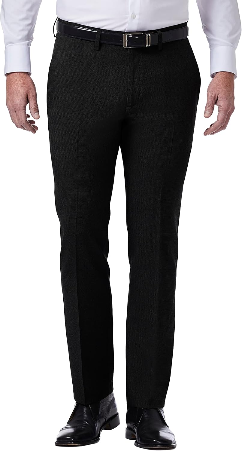 Kenneth Cole Reaction Men's Stretch Weave Slim Fit Dress Pant