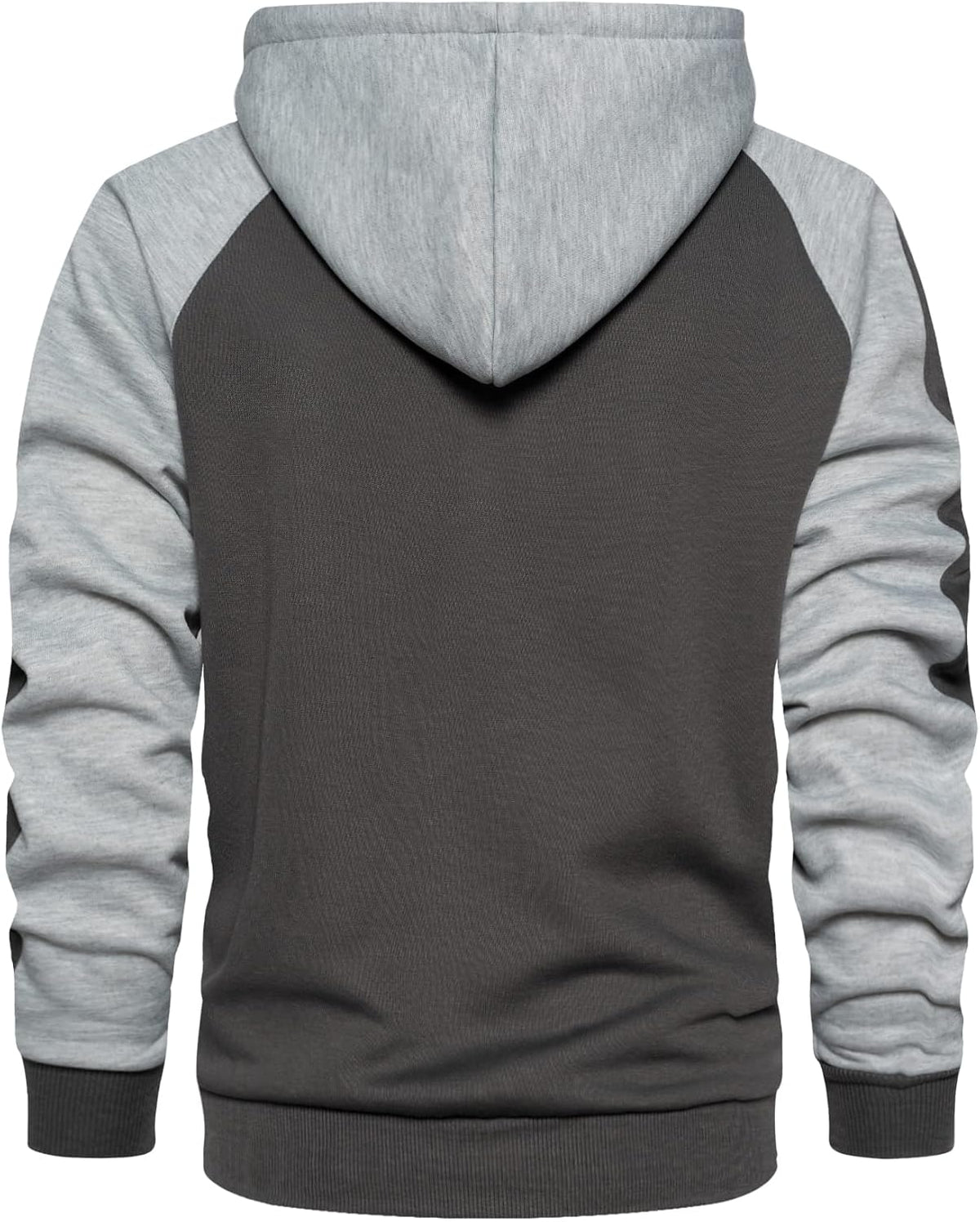 MANTORS Mens Fleece Jackets Contrast Hoodies Lightweight Sweatshirt Color Block Jacket Coats