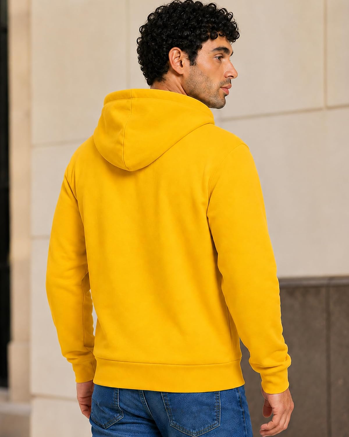 Men's Zip Up Hoodie Fleece Sweatshirt Jacket with Pockets