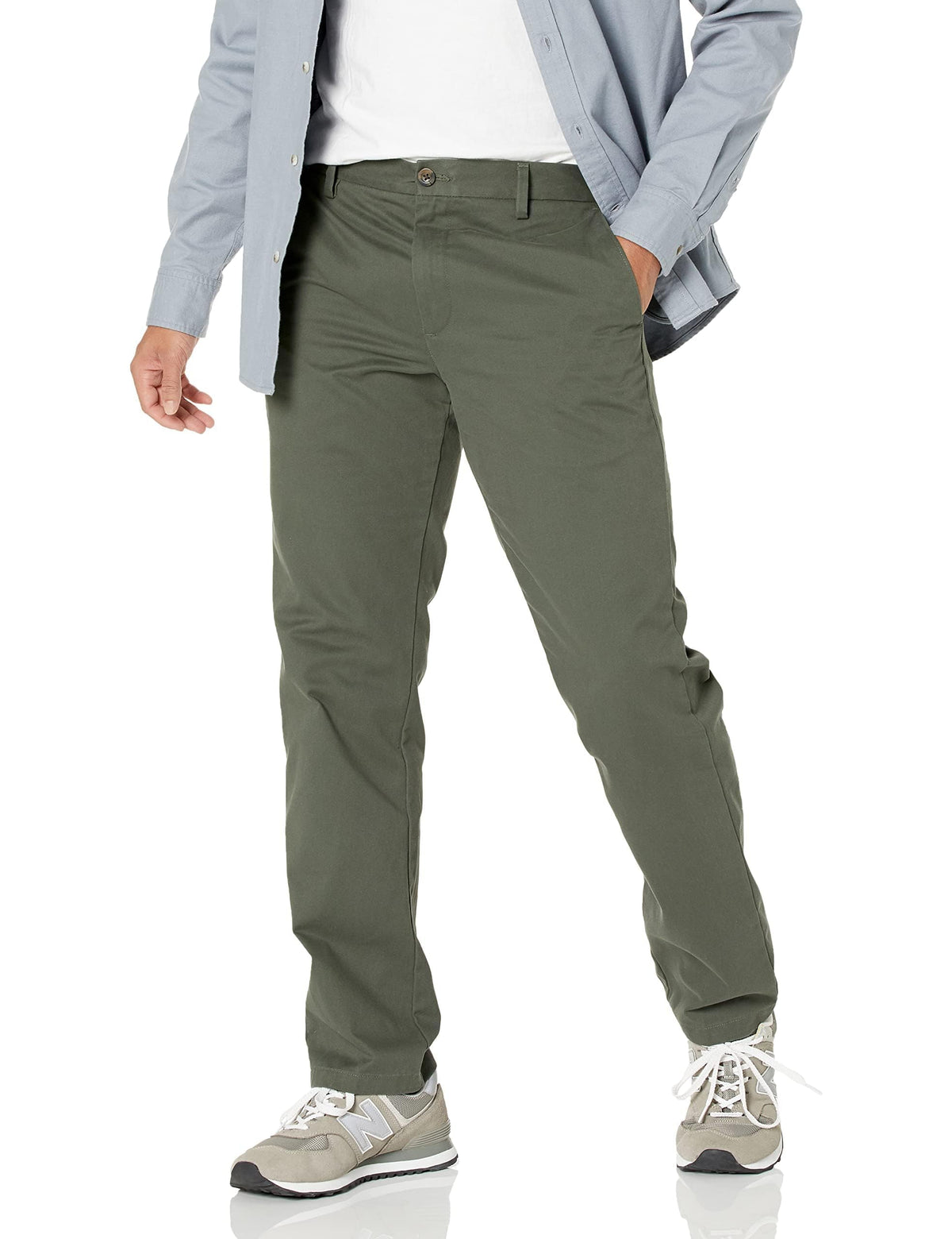 Amazon Essentials Men's Slim-Fit Wrinkle-Resistant Flat-Front Chino Pant