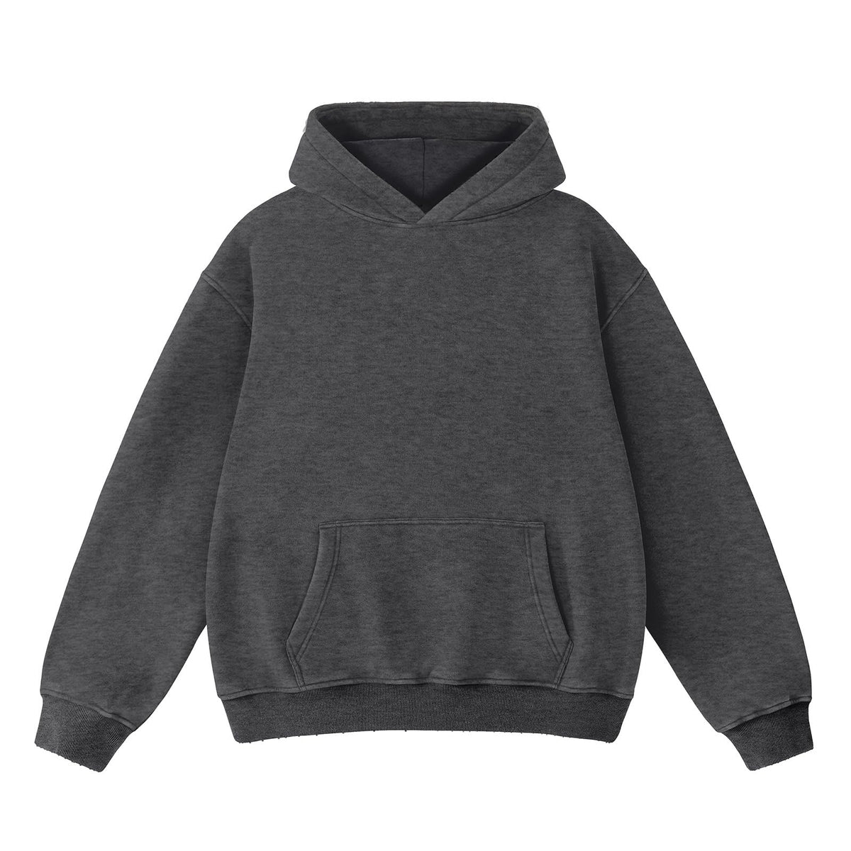 FAIABLE Mens Hoodies Oversized Unisex Acid Wash Hoodie Heavyweight Fleece Vintage Cotton Sweatshirt Men Women Streetwear
