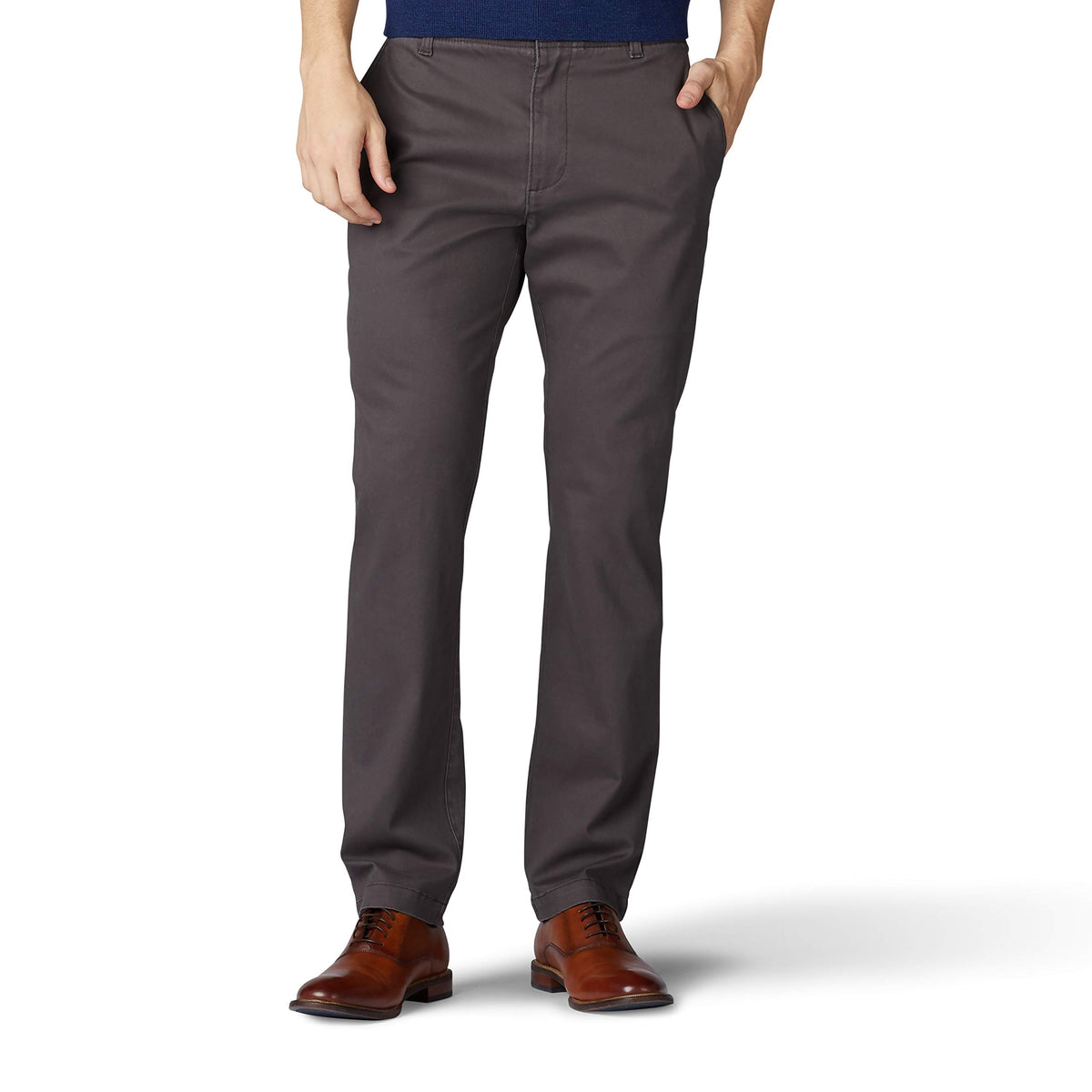 Lee Men's Extreme Motion Flat Front Slim Straight Pant