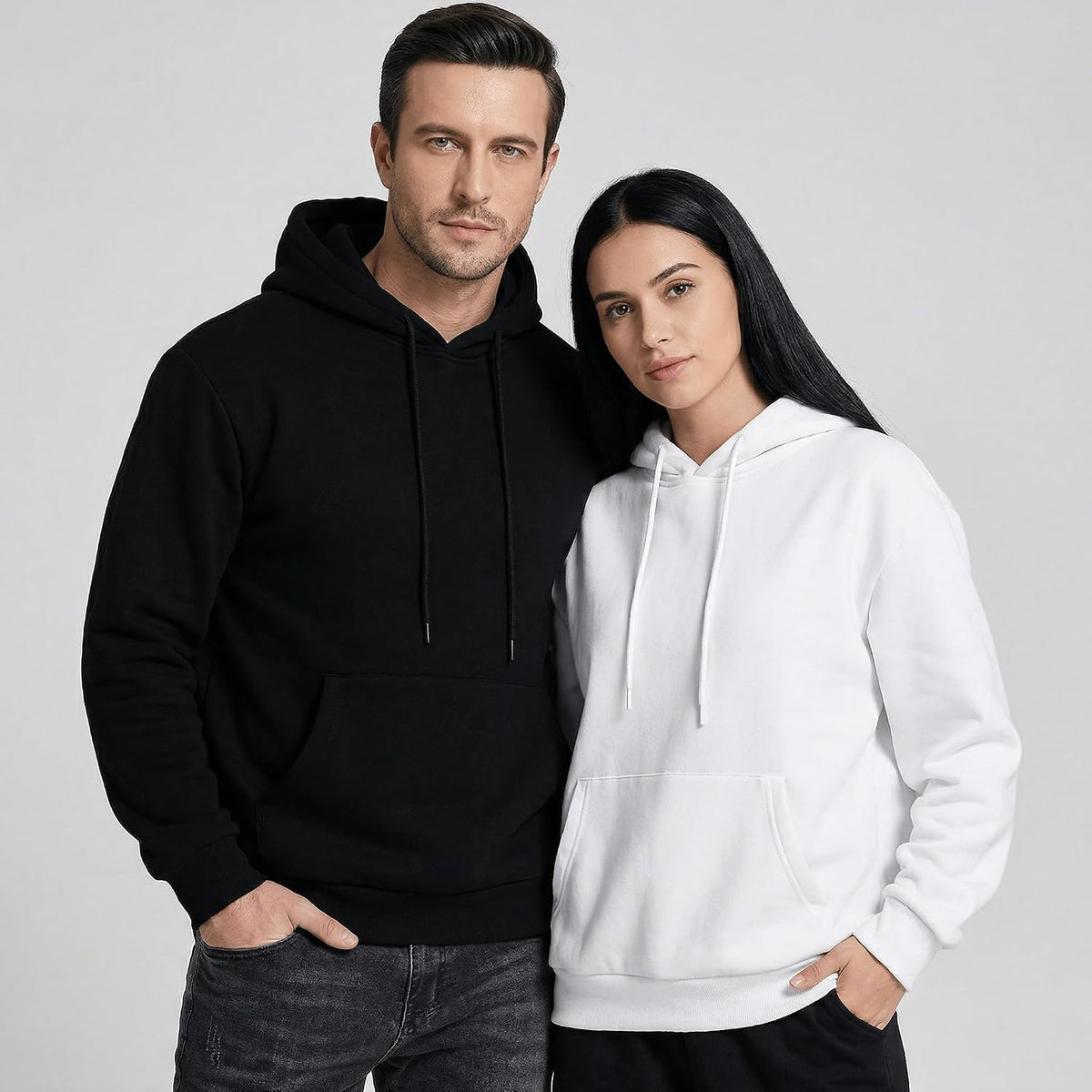 JMIERR Mens Fleece Lined Oversized Hoodie Pullover Sweatshirts