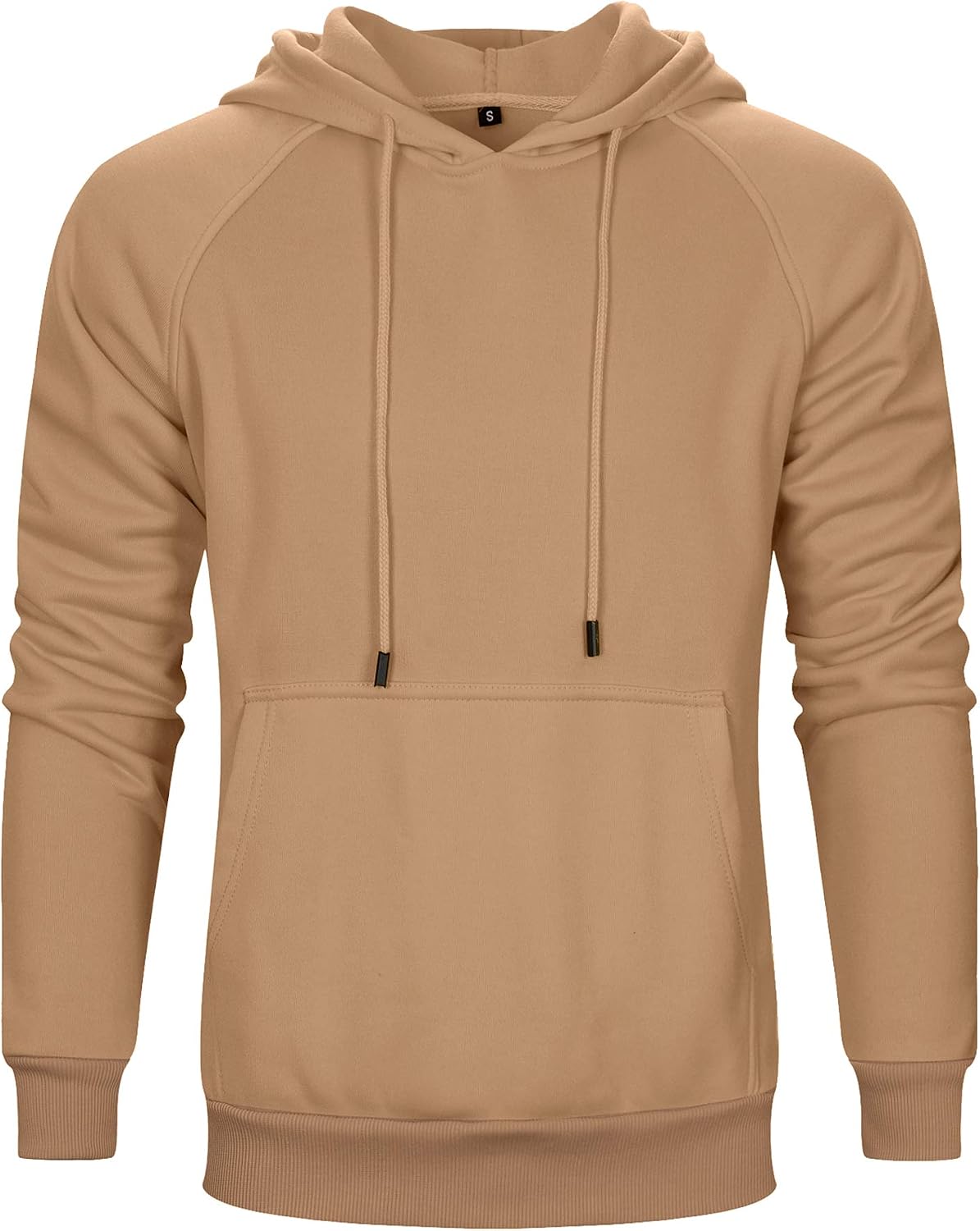 TOLOER Pullover Hoodie Men Blend Fleece Long Sleeve Sweatshirt with Kangaroo Pockets