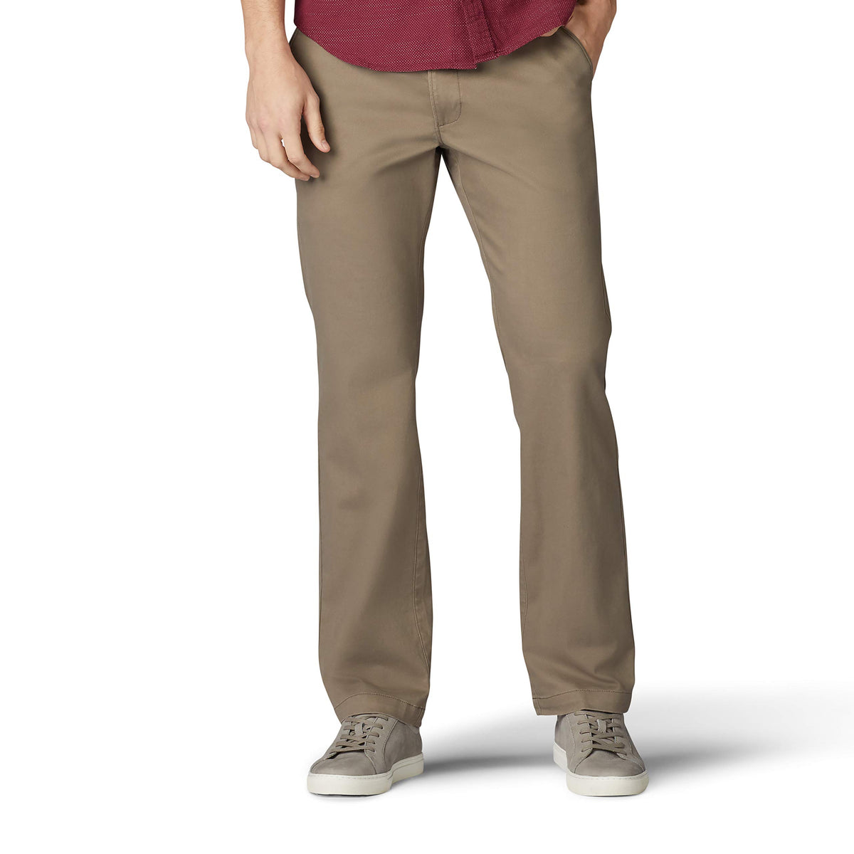 Lee Men's Extreme Motion Flat Front Regular Straight Pant