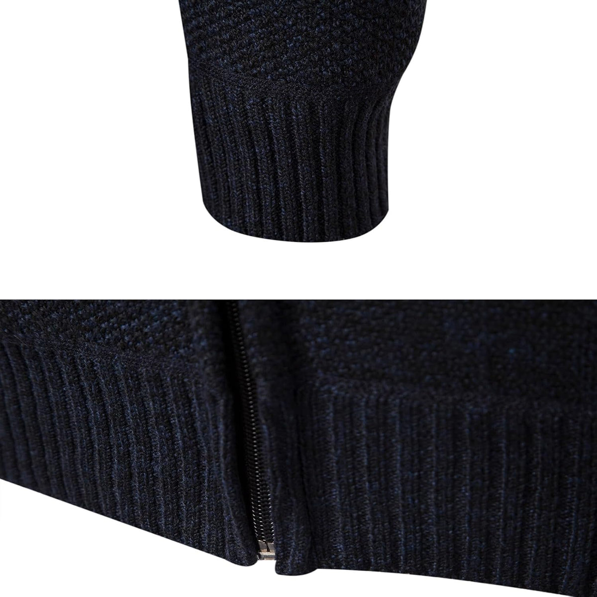 Mens Hoodies Knit Sweater Fleece Cardigan Hooded Men's Sweaters Jacket