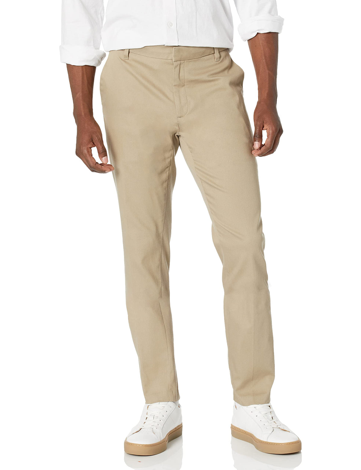 Amazon Essentials Men's Slim-Fit Wrinkle-Resistant Flat-Front Stretch Chino Pant