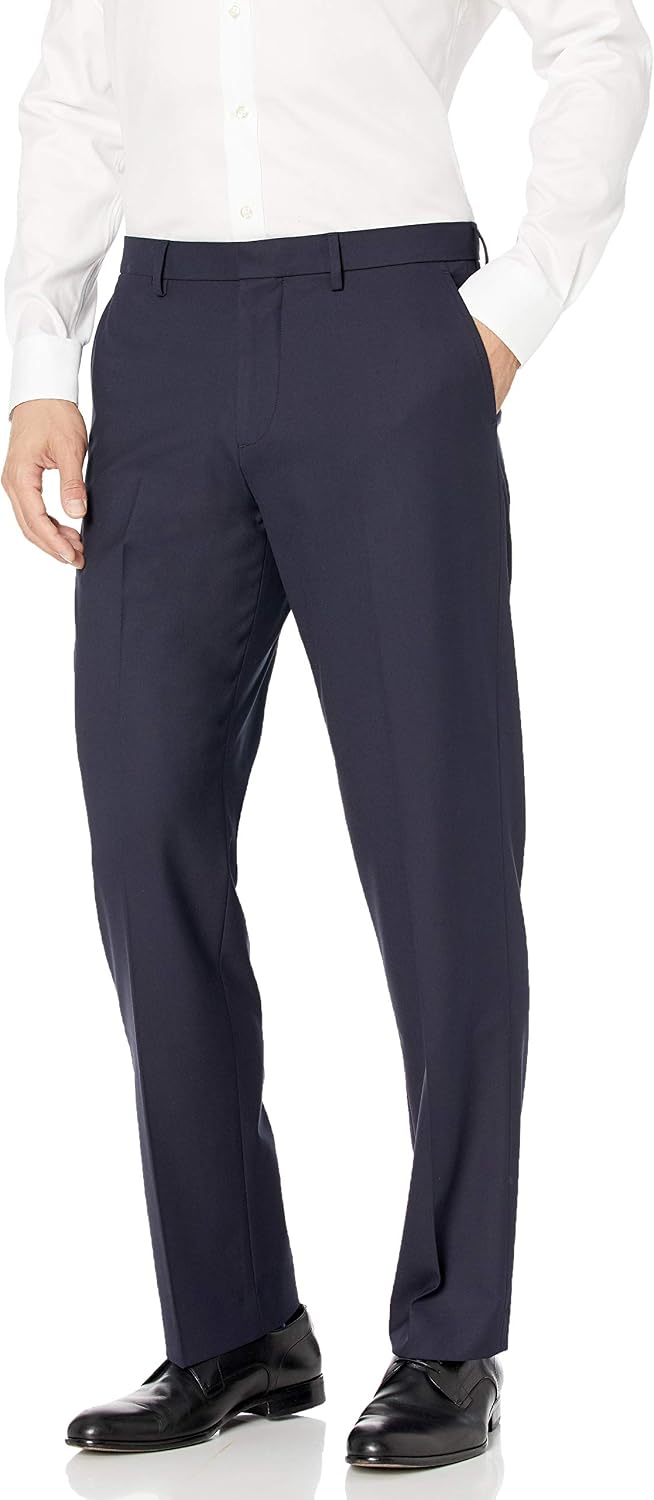 Amazon Essentials Men's Classic-Fit Wrinkle-Resistant Stretch Dress Pants