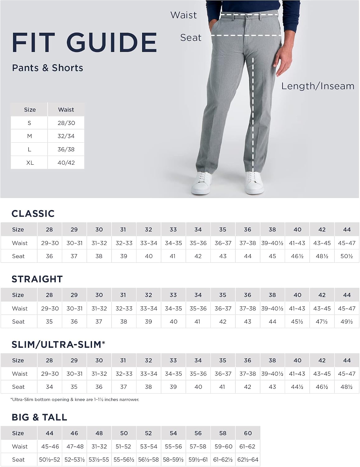 Haggar Men's Classic Fit Premium No Iron Khaki Pant
