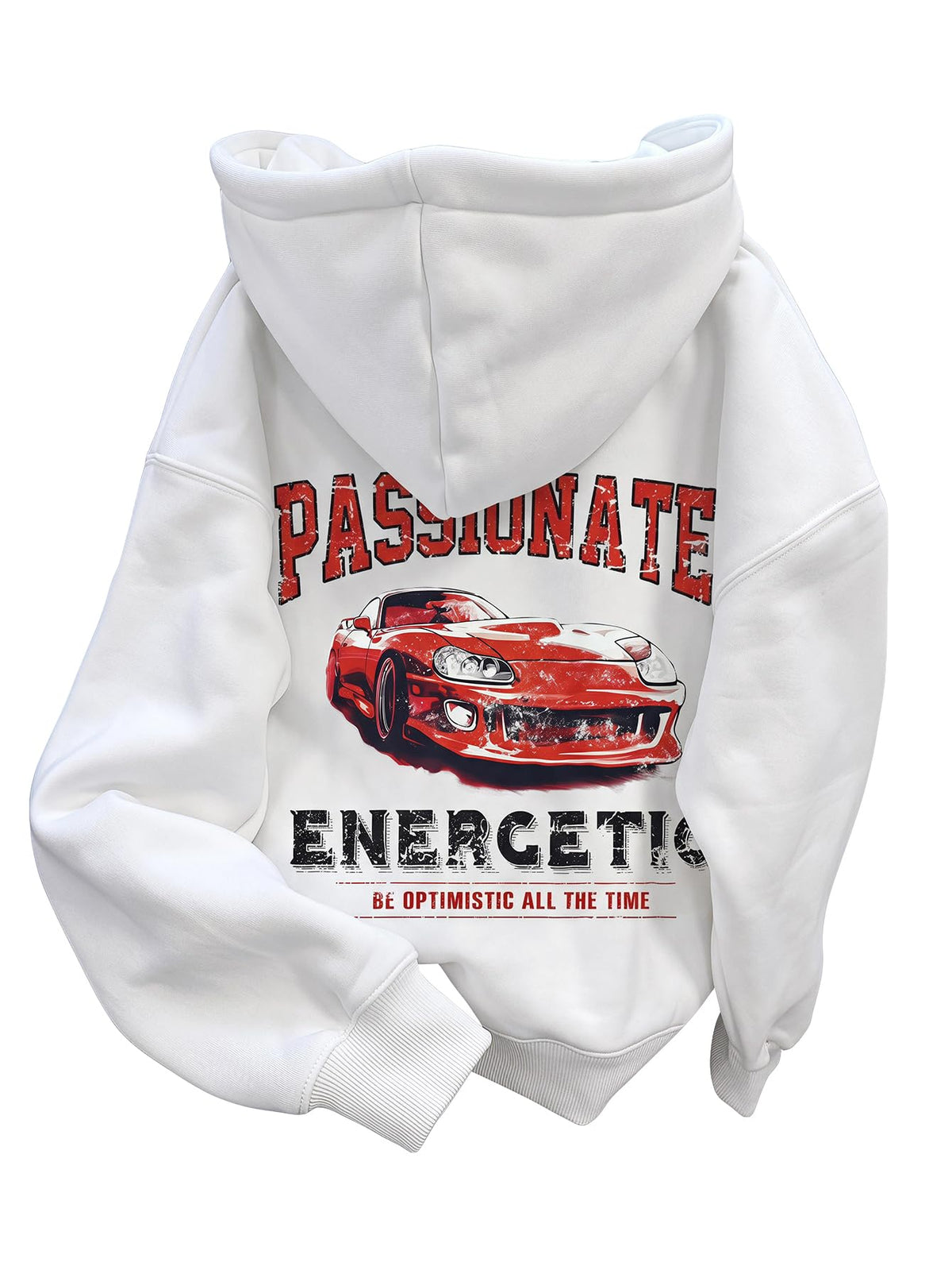 RoseSeek Men's Vintage Graphic Car Hoodies Long Sleeve Thermal Sweatshirts