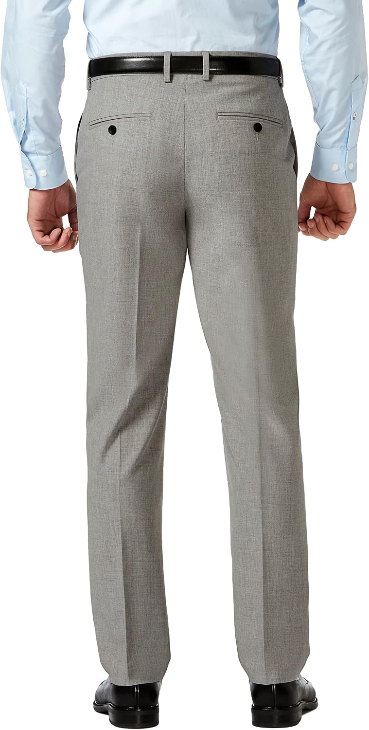 Haggar Men's Haggar Men’s Jmh 4-Way Stretch Slim Fit Flat Front Dress Pant