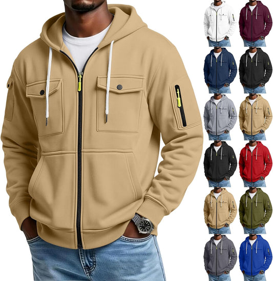 Mens Pullover Hoodie Oversized Lightweight Fleece Hooded Sweatshirt