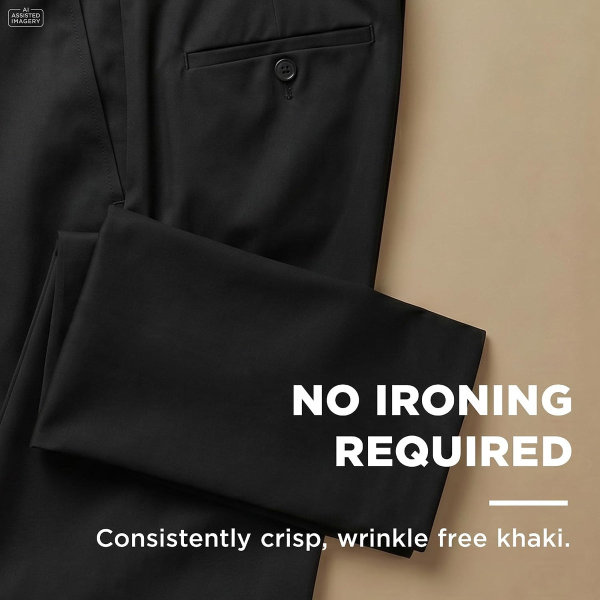 Haggar Men's Classic Fit Premium No Iron Khaki Pant