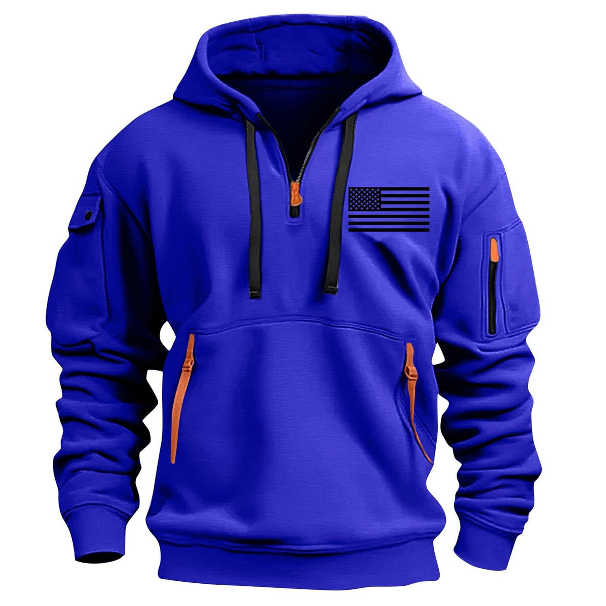 Mens Hoodies Quarter Zip Pullover Tactical Hoodie for Men Sweatshirt