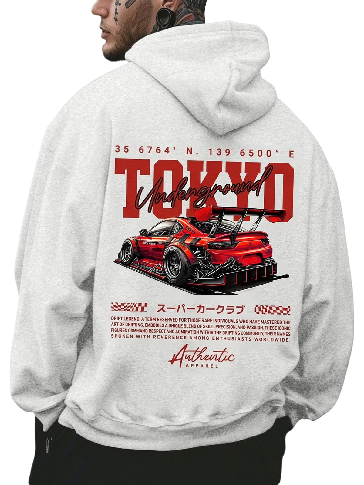 RoseSeek Men's Vintage Graphic Car Hoodies Long Sleeve Thermal Sweatshirts