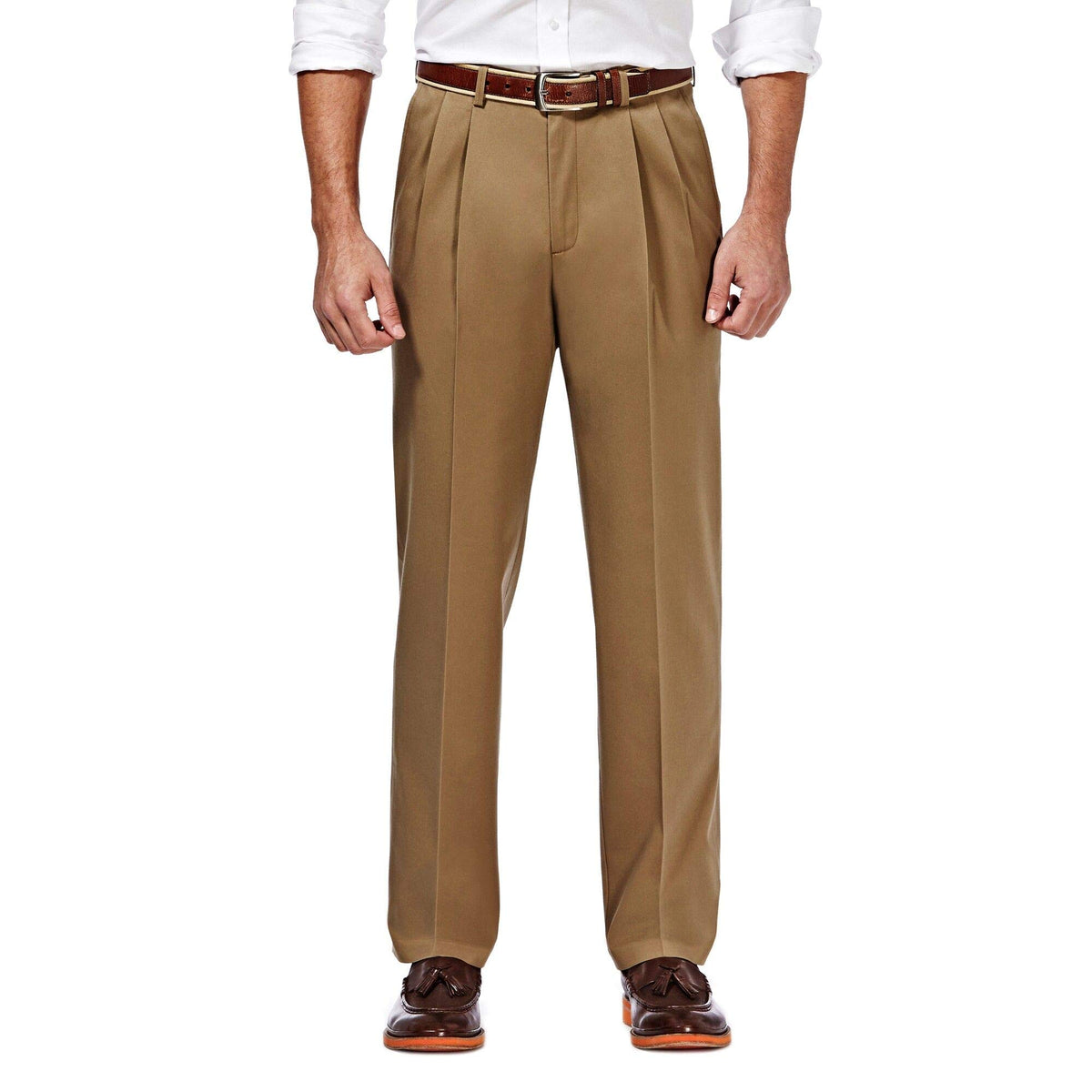 Haggar Men's Classic Fit Premium No Iron Khaki Pant