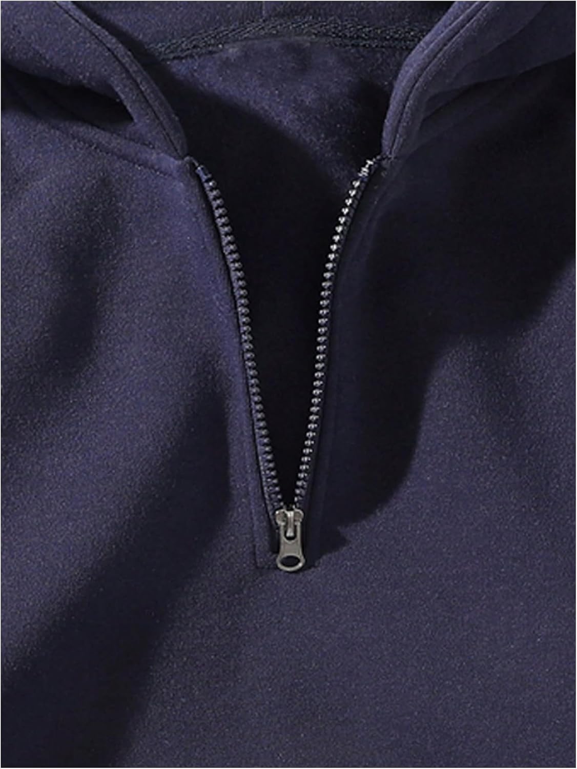 SOLY HUX Men's Quarter Zip Up Hoodies Long Sleeve Drop Shoulder Sweatshirt