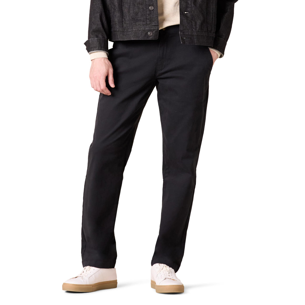 Amazon Essentials Men's Straight-Fit Casual Stretch Chino Pants, Sits at Waist