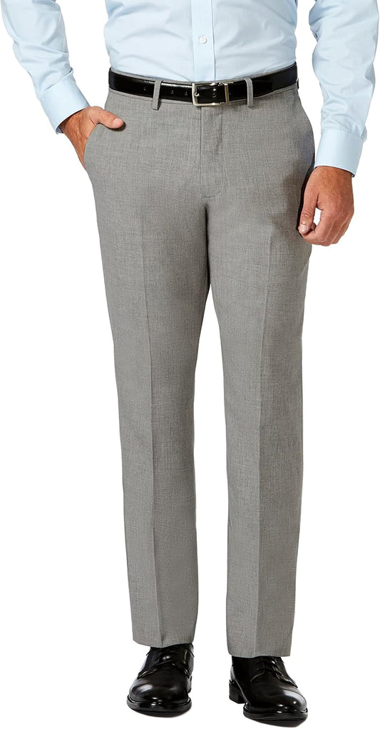 Haggar Men's Haggar Men’s Jmh 4-Way Stretch Slim Fit Flat Front Dress Pant