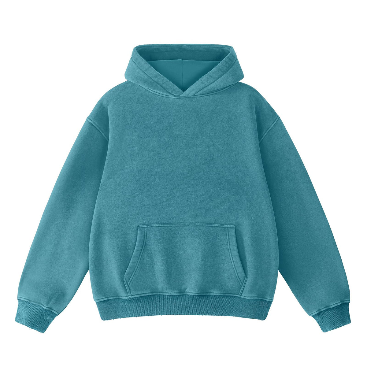 FAIABLE Mens Hoodies Oversized Unisex Acid Wash Hoodie Heavyweight Fleece Vintage Cotton Sweatshirt Men Women Streetwear