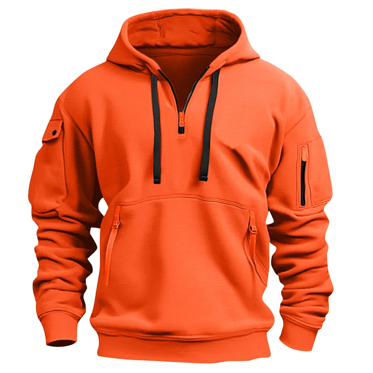 Mens Hoodies Quarter Zip Pullover Tactical Hoodie for Men Sweatshirt