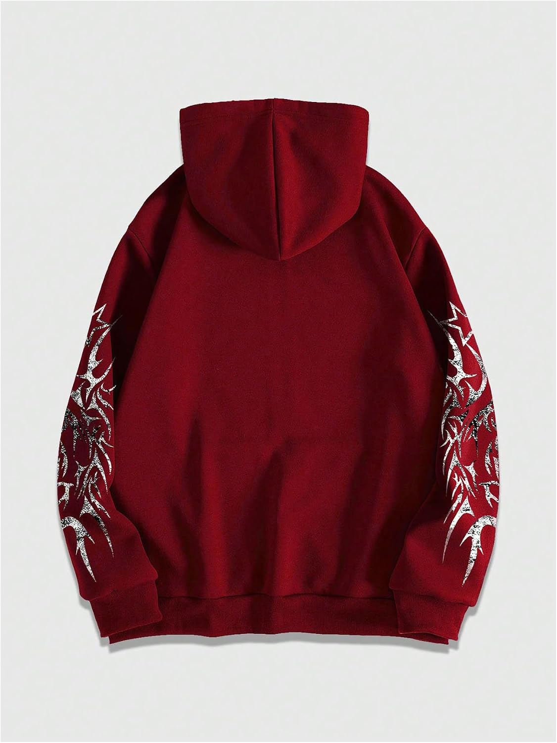 SHENHE Men's Zip Up Graphic Hoodie Long Sleeve Drawstring Sweatshirt