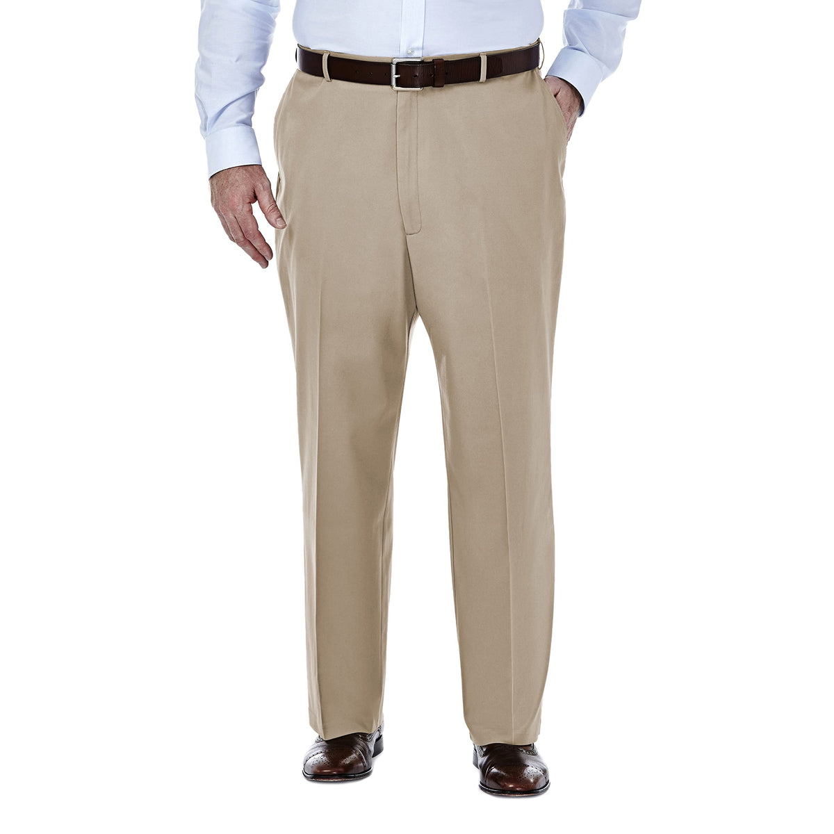 Haggar Men's Classic Fit Premium No Iron Khaki Pant