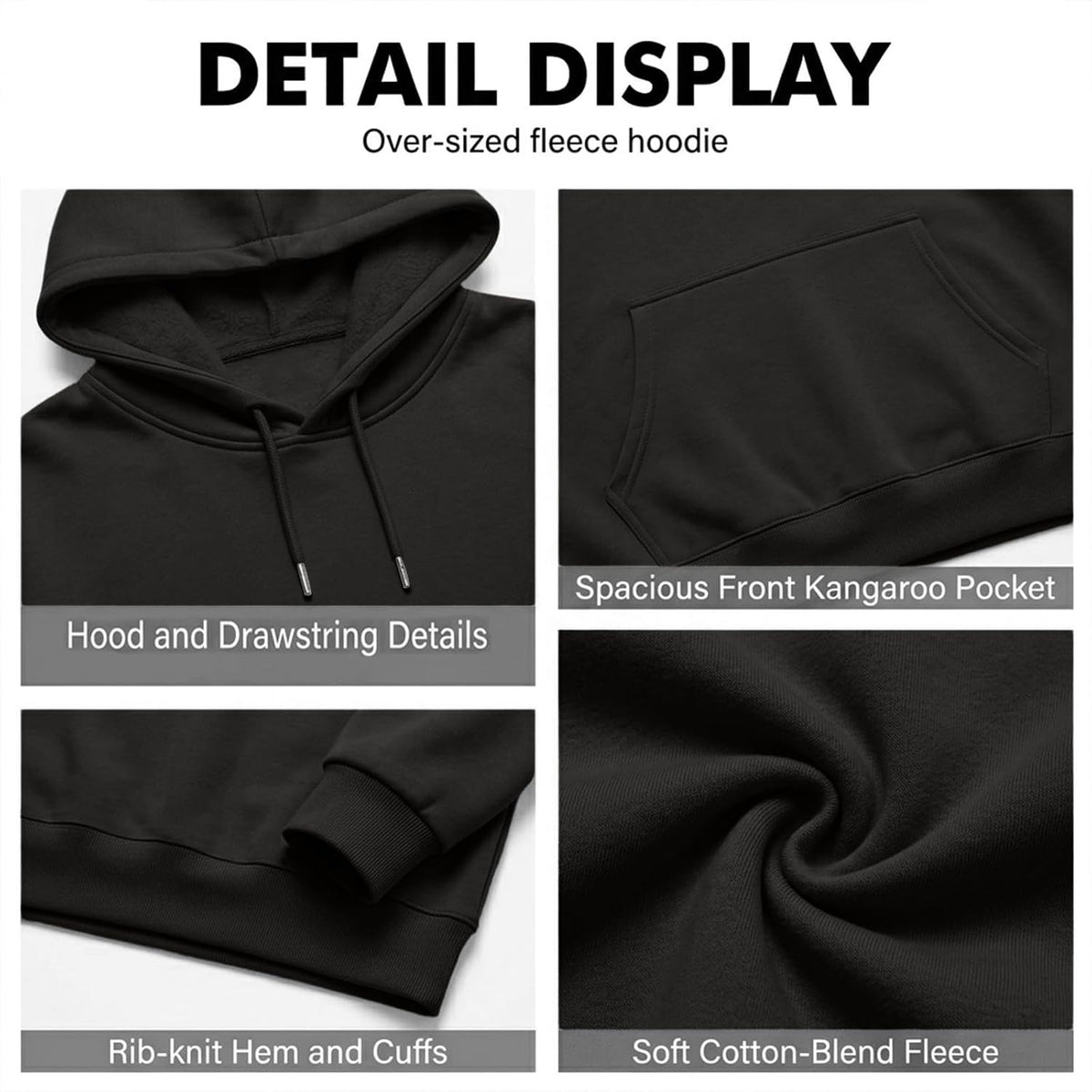 Mens Hoodies Oversized Vintage Sweatshirt Y2K Light Fleece Pullover Tops