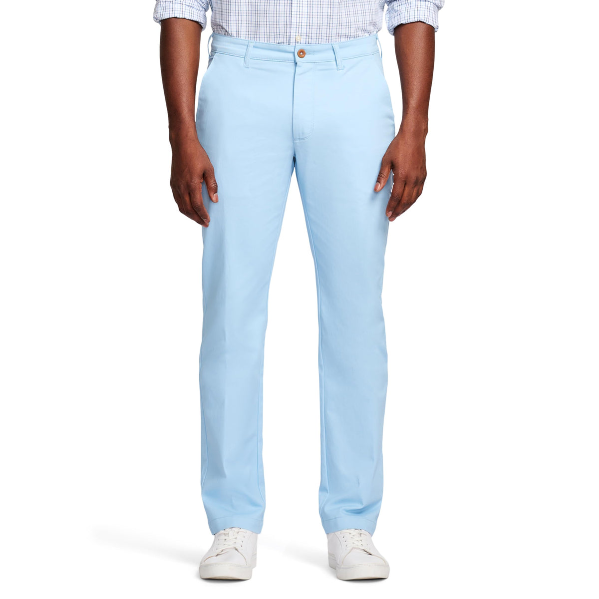 Izod Men's Performance Stretch Straight Fit Flat Front Chino Pant