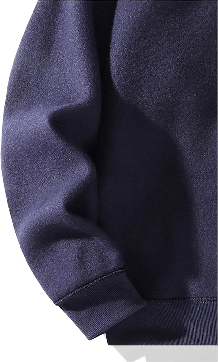 SOLY HUX Men's Quarter Zip Up Hoodies Long Sleeve Drop Shoulder Sweatshirt