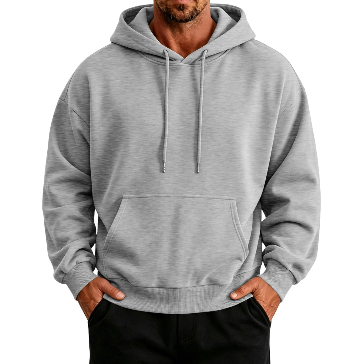 Mens Hoodies Oversized Vintage Sweatshirt Y2K Light Fleece Pullover Tops