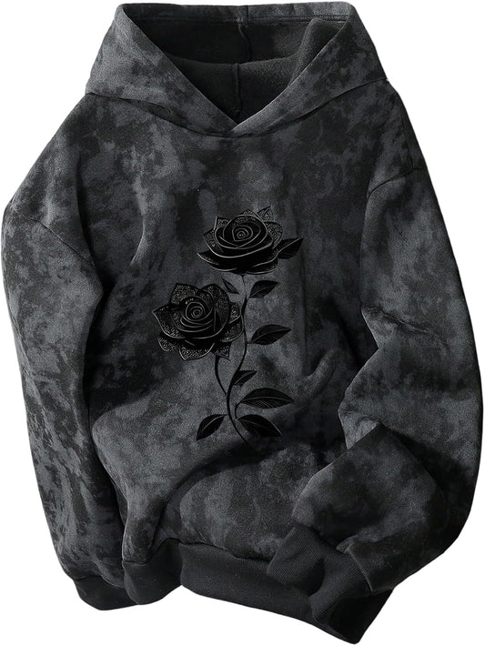 SOLY HUX Men's Vintage Graphic Hoodies Baggy Sweatshirts