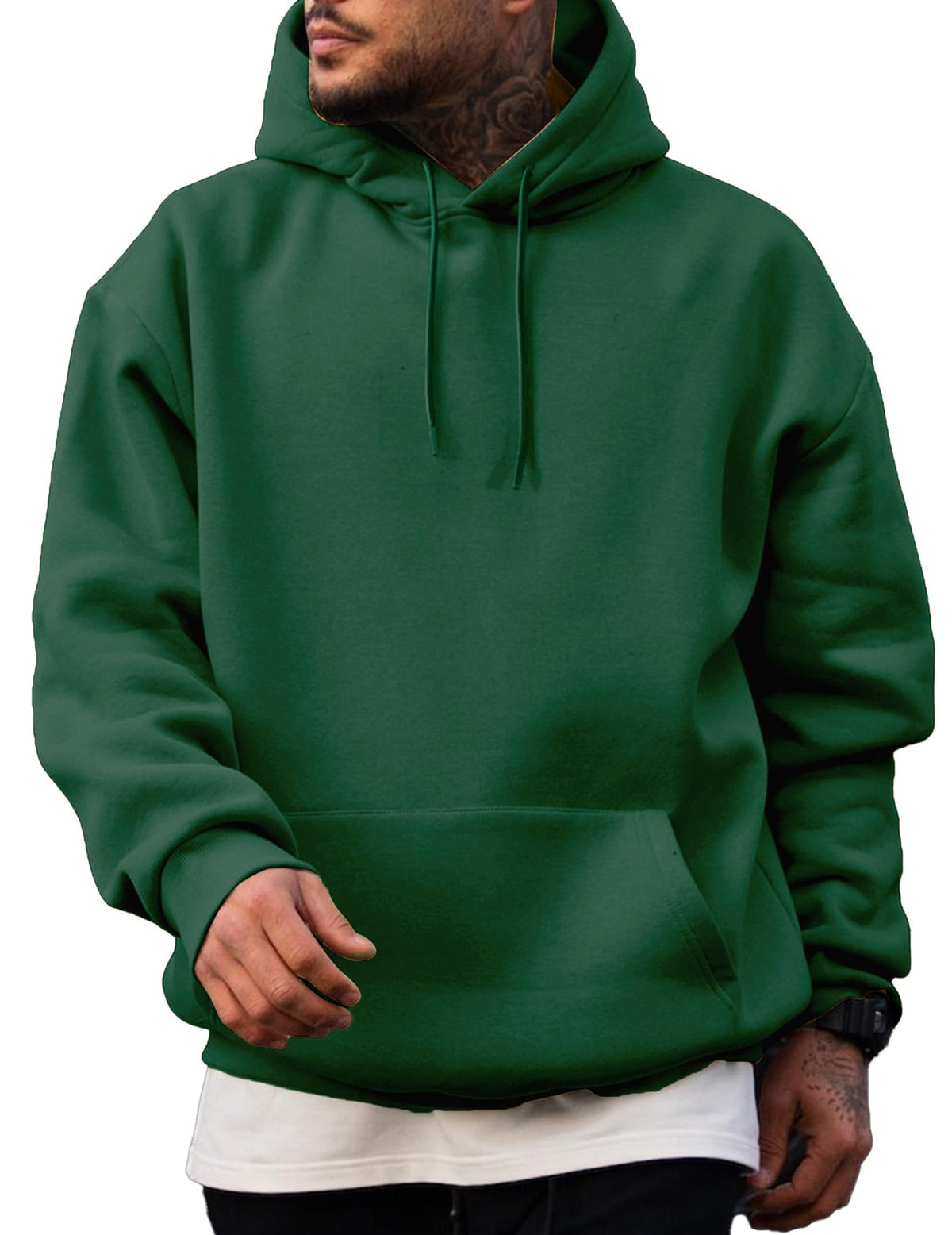 JMIERR Mens Fleece Lined Oversized Hoodie Pullover Sweatshirts
