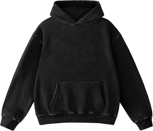 Hatant Oversized Hoodie Sweatshirts for Men Couples Heavyweight Hoodies Pullover Vintage Mens Acid Wash Sweaters Clothes 2026