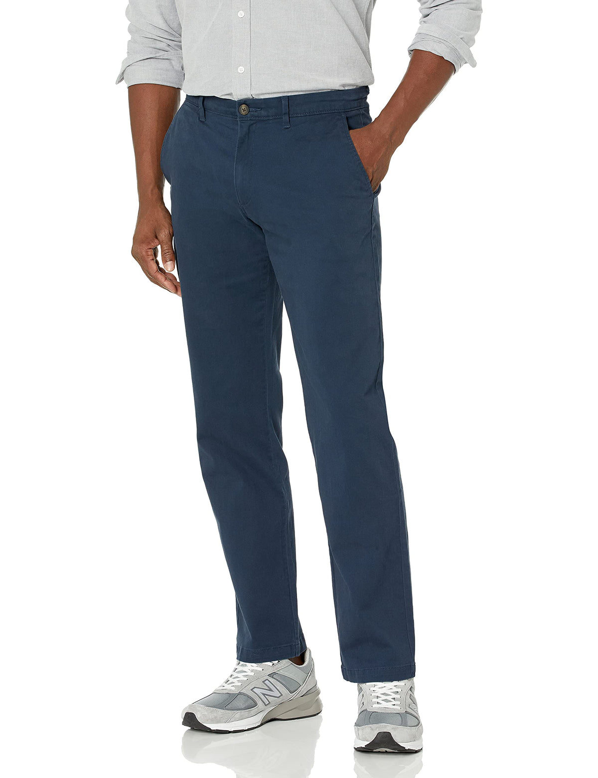 Amazon Essentials Men's Straight-Fit Casual Stretch Chino Pants, Sits at Waist