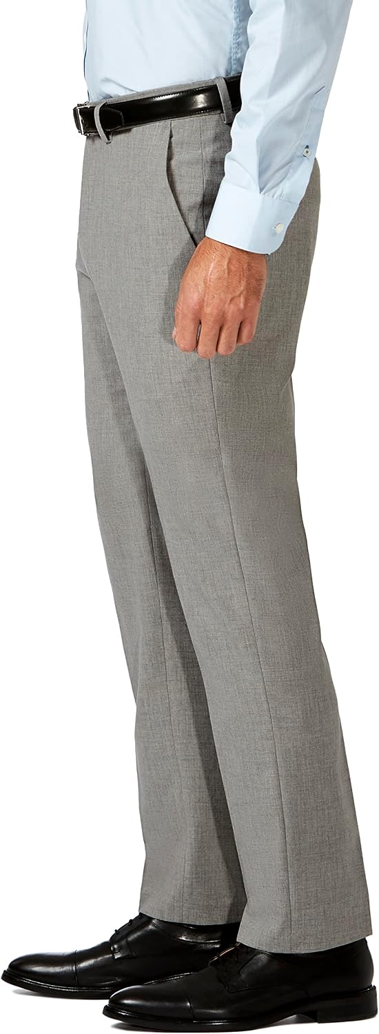 Haggar Men's Haggar Men’s Jmh 4-Way Stretch Slim Fit Flat Front Dress Pant