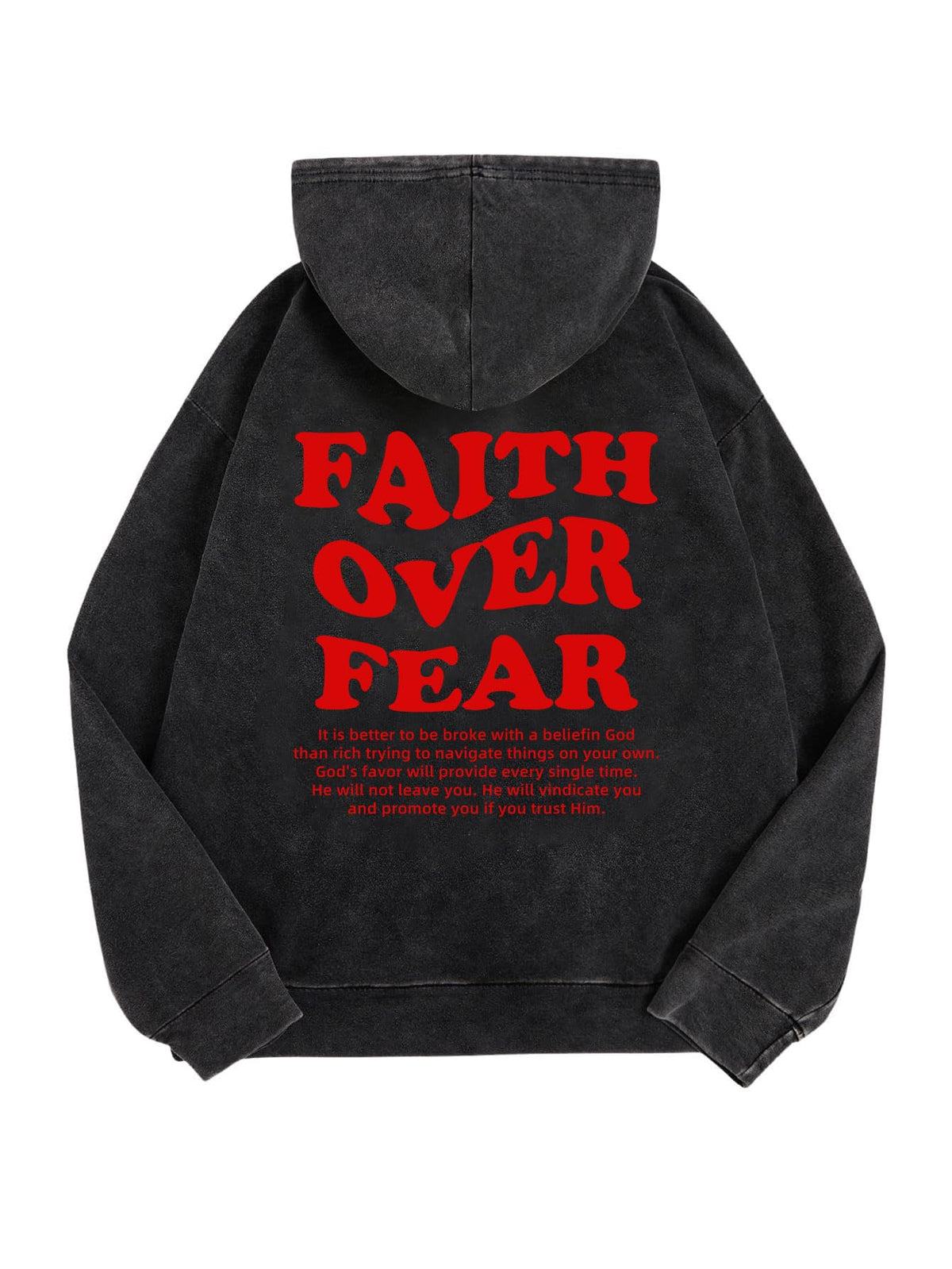 WDIRARA Men's Y2k Graphic Distressed Hoodie Vintage Hooded Sweatshirt
