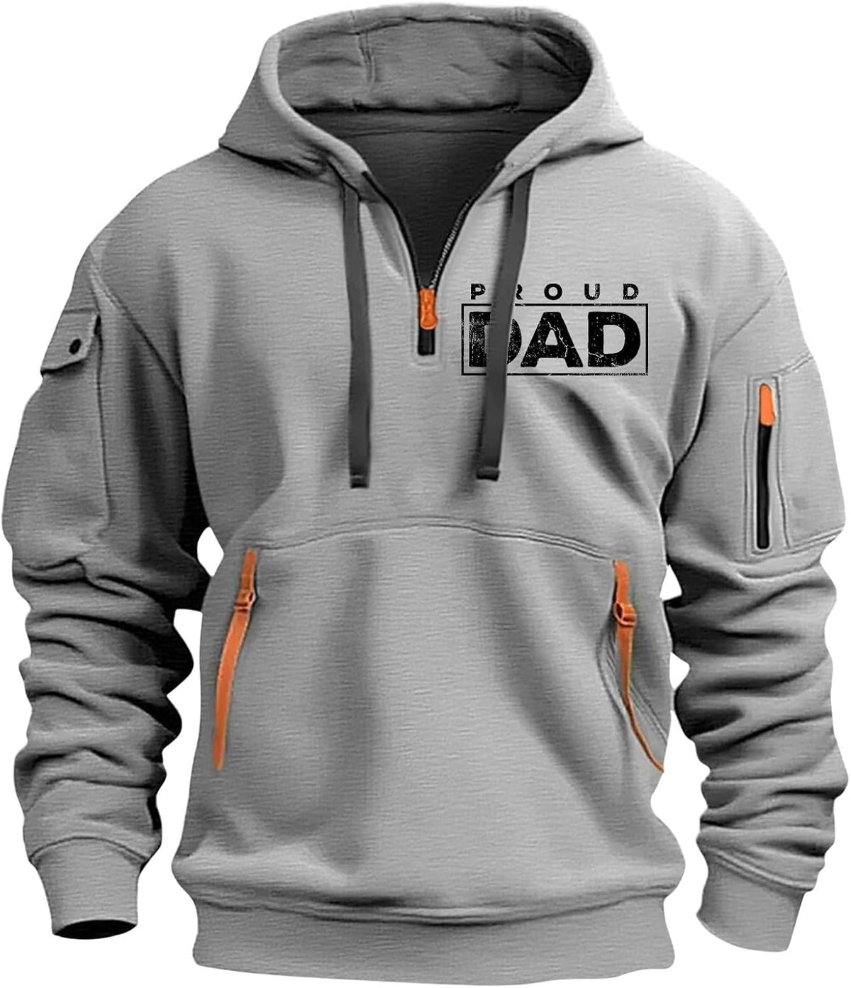 Mens Hoodies Quarter Zip Pullover Tactical Hoodie for Men Sweatshirt