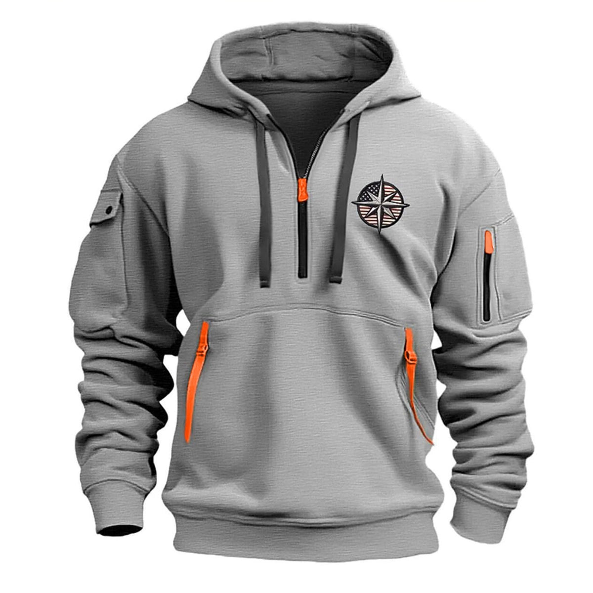 Mens Hoodies Quarter Zip Pullover Tactical Hoodie for Men Sweatshirt