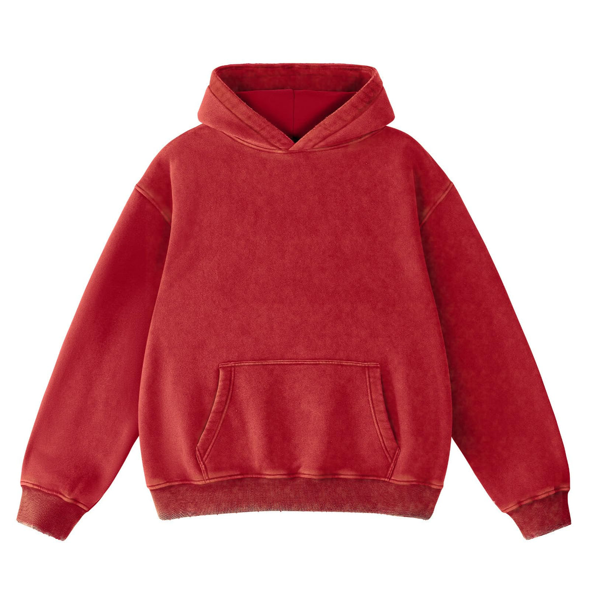 FAIABLE Mens Hoodies Oversized Unisex Acid Wash Hoodie Heavyweight Fleece Vintage Cotton Sweatshirt Men Women Streetwear