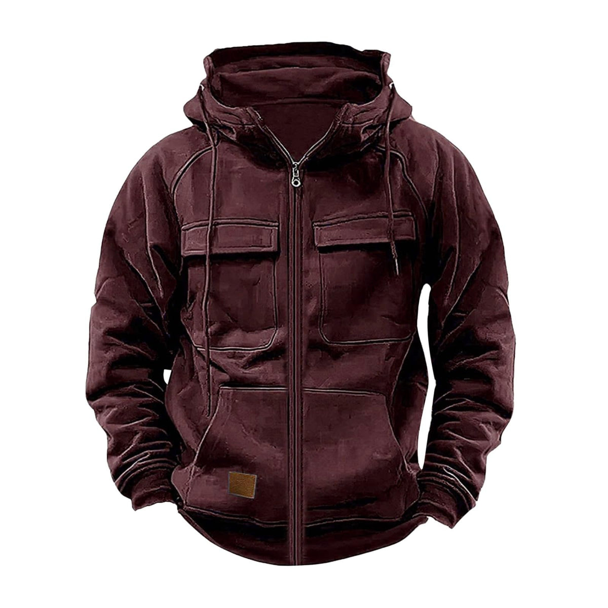 Mens Tactical Hoodies Zip Up Military Cargo Sweatshirts Long Sleeve Hoodie