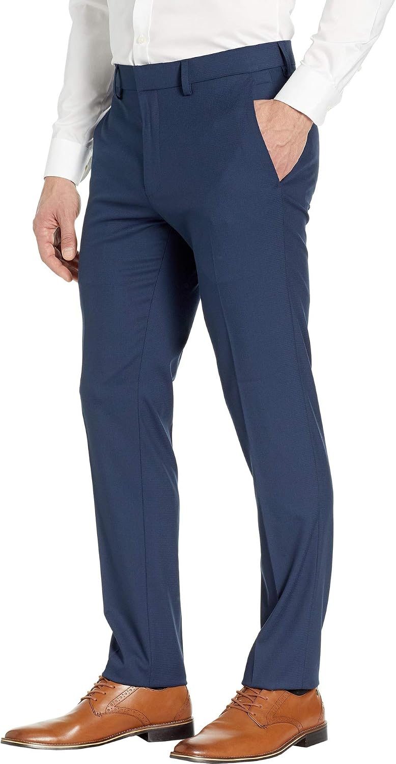 Kenneth Cole Reaction Men's Stretch Weave Slim Fit Dress Pant
