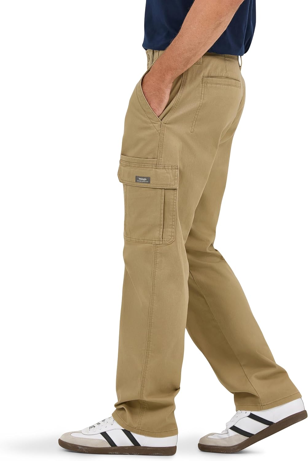 Wrangler Authentics Men's Relaxed Fit Stretch Cargo Pant