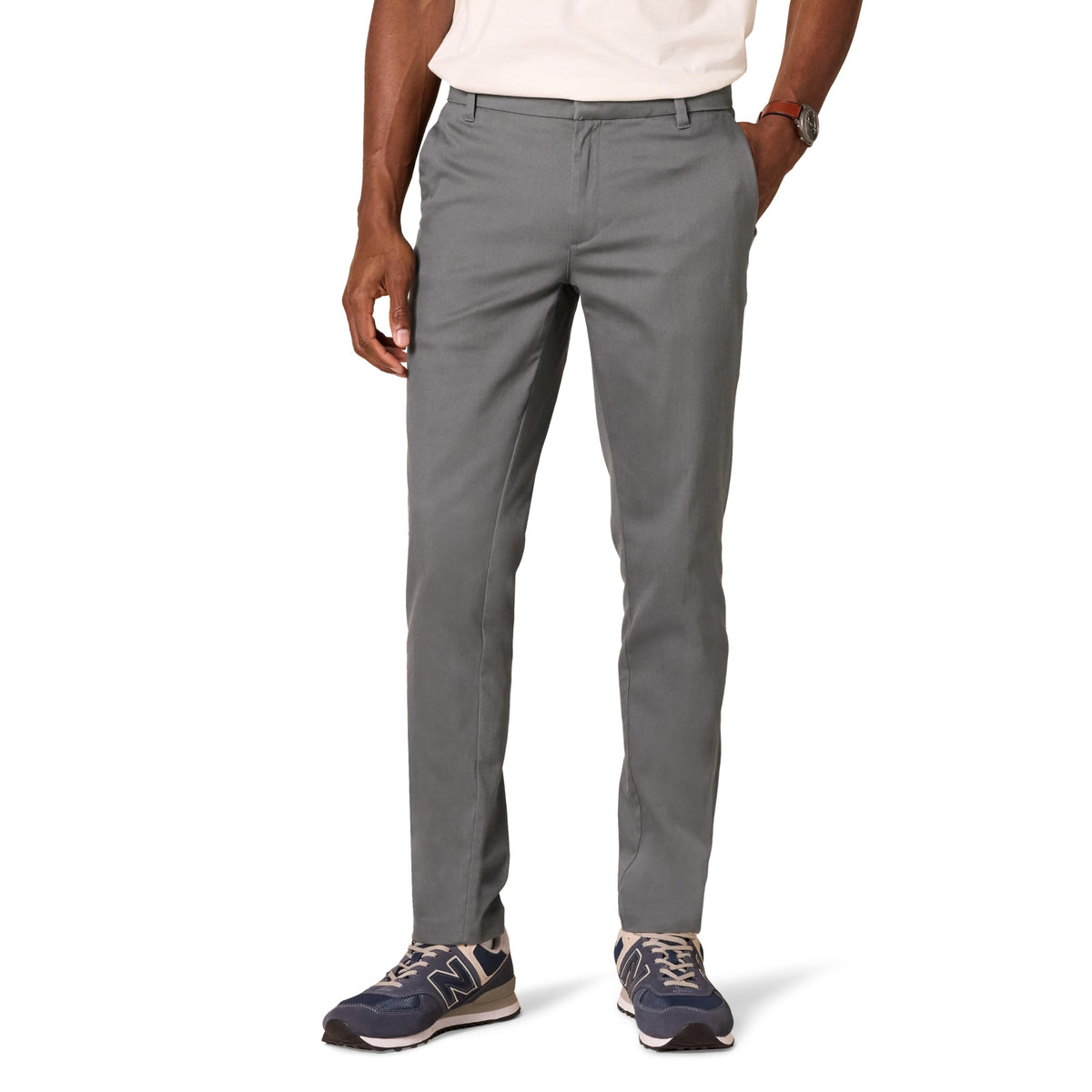 Amazon Essentials Men's Slim-Fit Wrinkle-Resistant Flat-Front Stretch Chino Pant