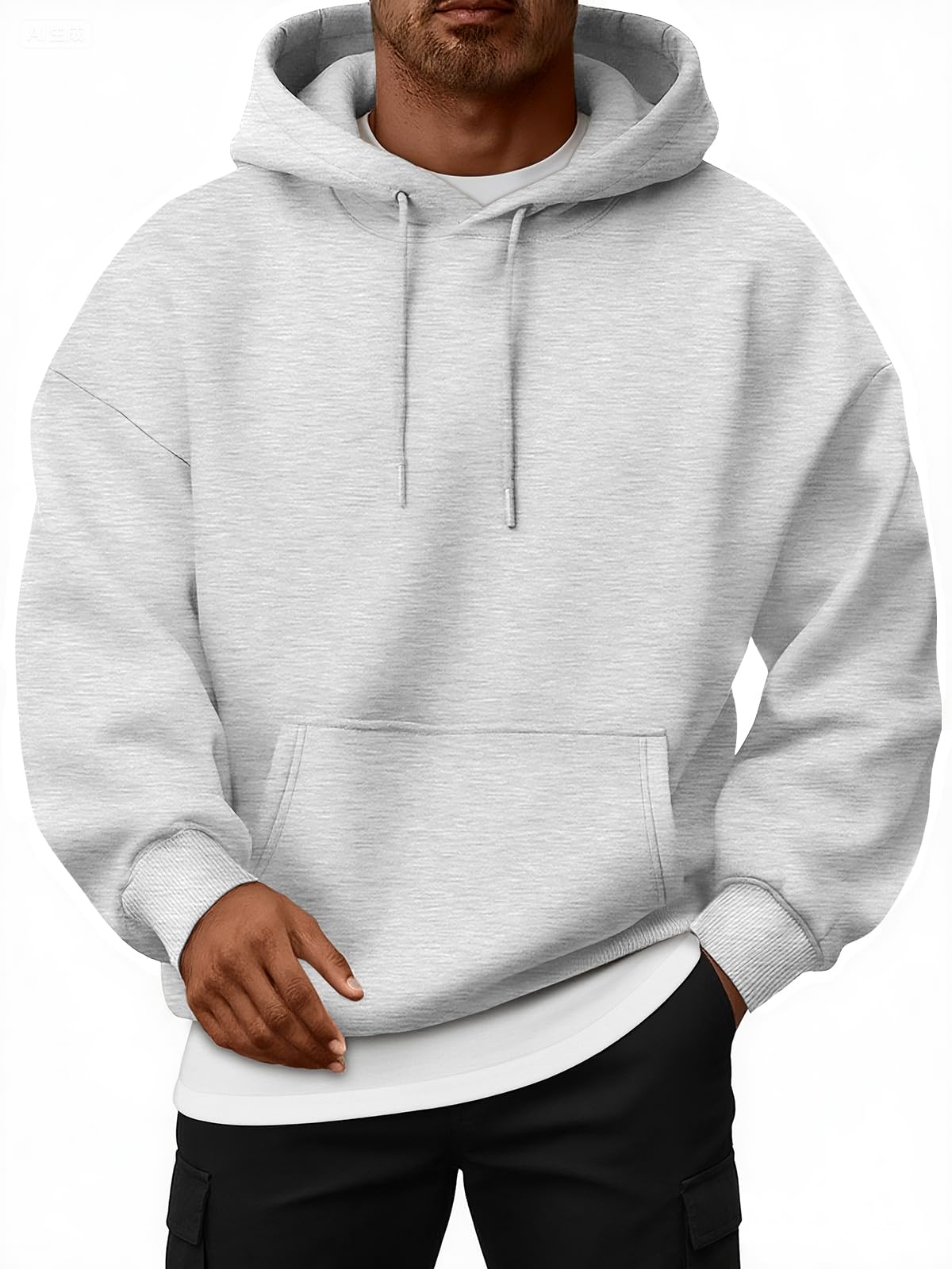 EFAN Mens Oversized Hoodies Fleece Lined Sweatshirts