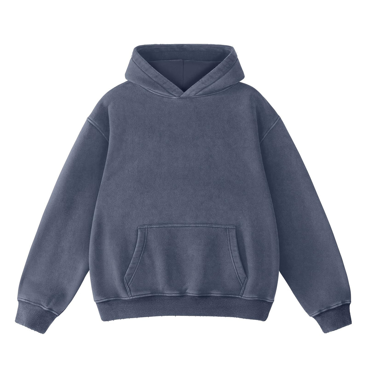 FAIABLE Mens Hoodies Oversized Unisex Acid Wash Hoodie Heavyweight Fleece Vintage Cotton Sweatshirt Men Women Streetwear