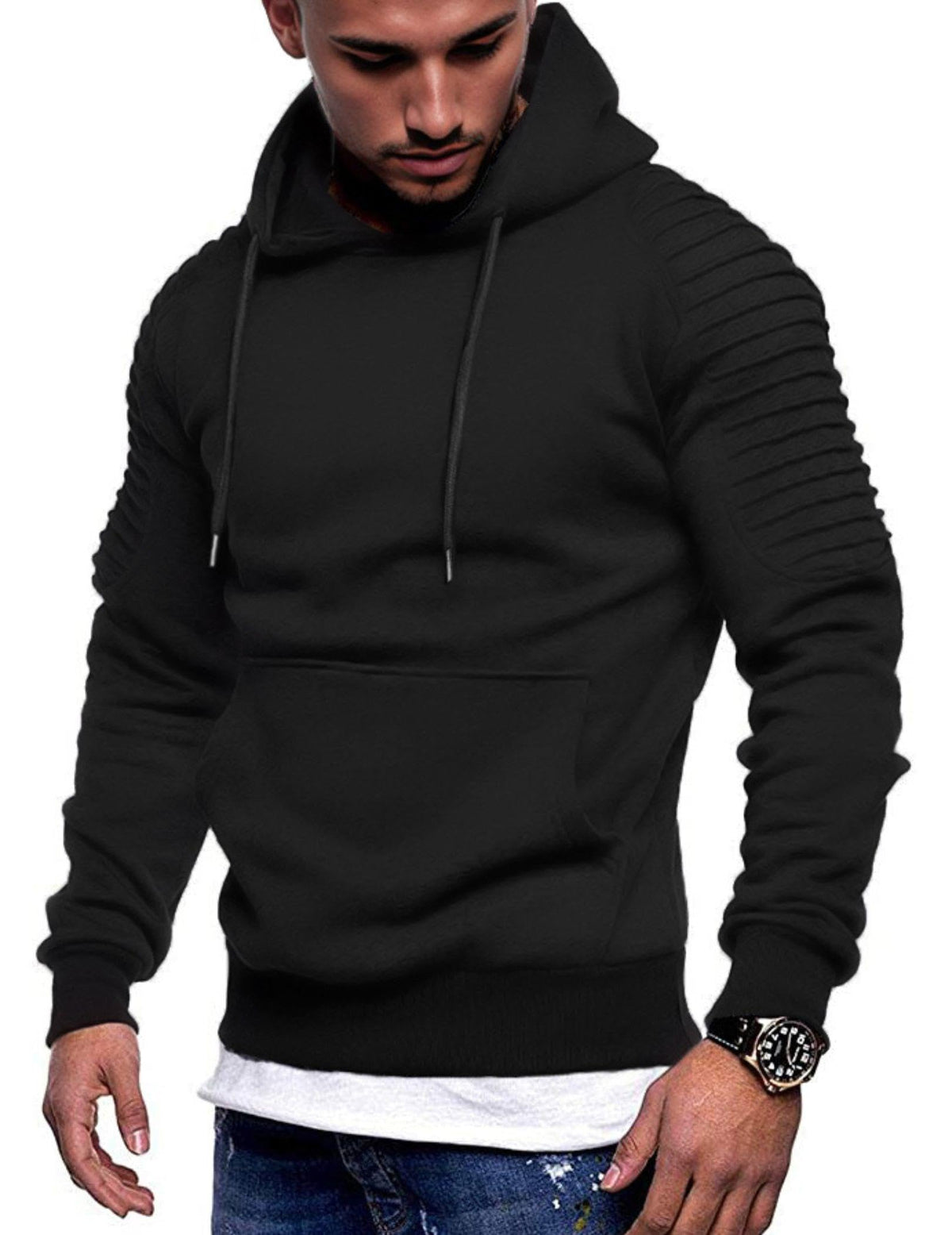 COOFANDY Men's Hoodie Casual Drawstring Athletic Hooded Pullover Sweatshirt