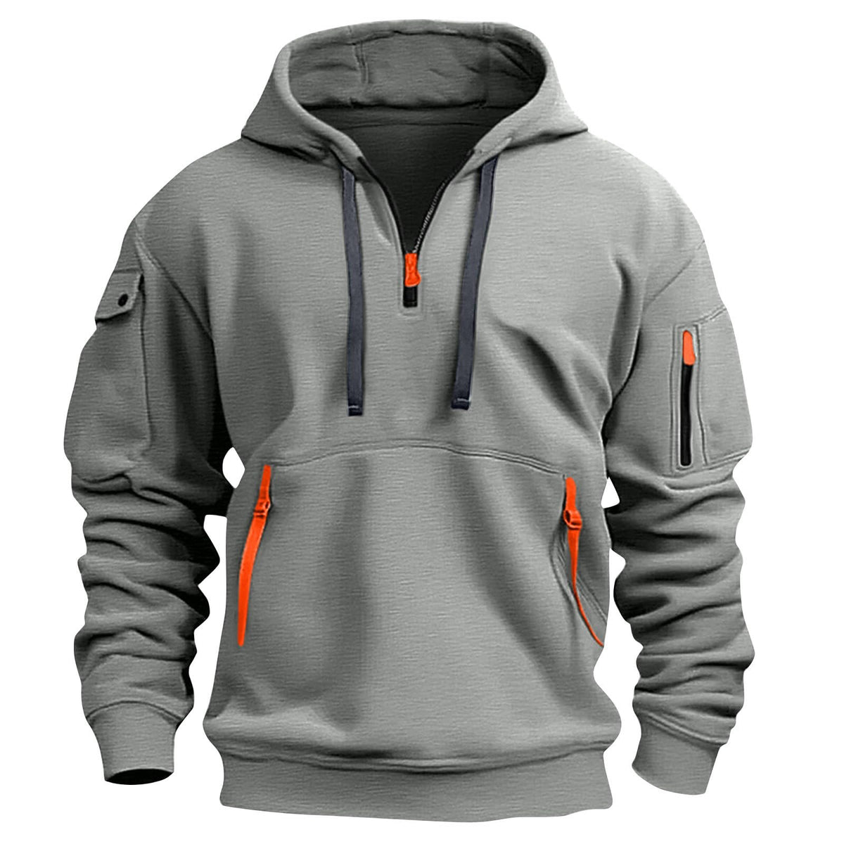 Mens Hoodies Quarter Zip Pullover Tactical Hoodie for Men Sweatshirt